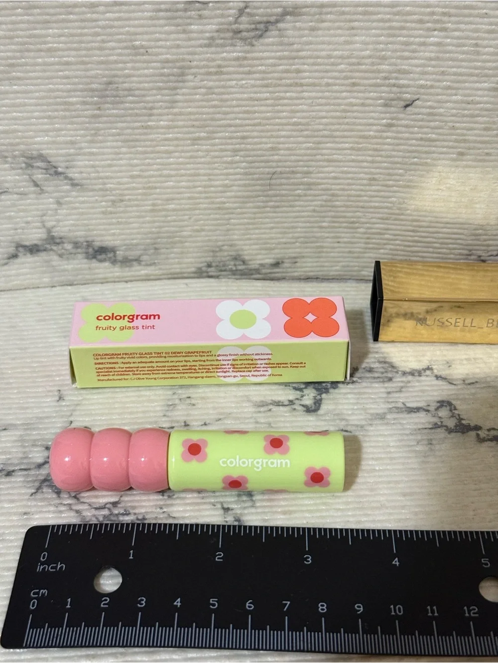 K-Beauty Colorgram Fruity Glass Tint #02 Dewy Grapefruit Lip Gloss